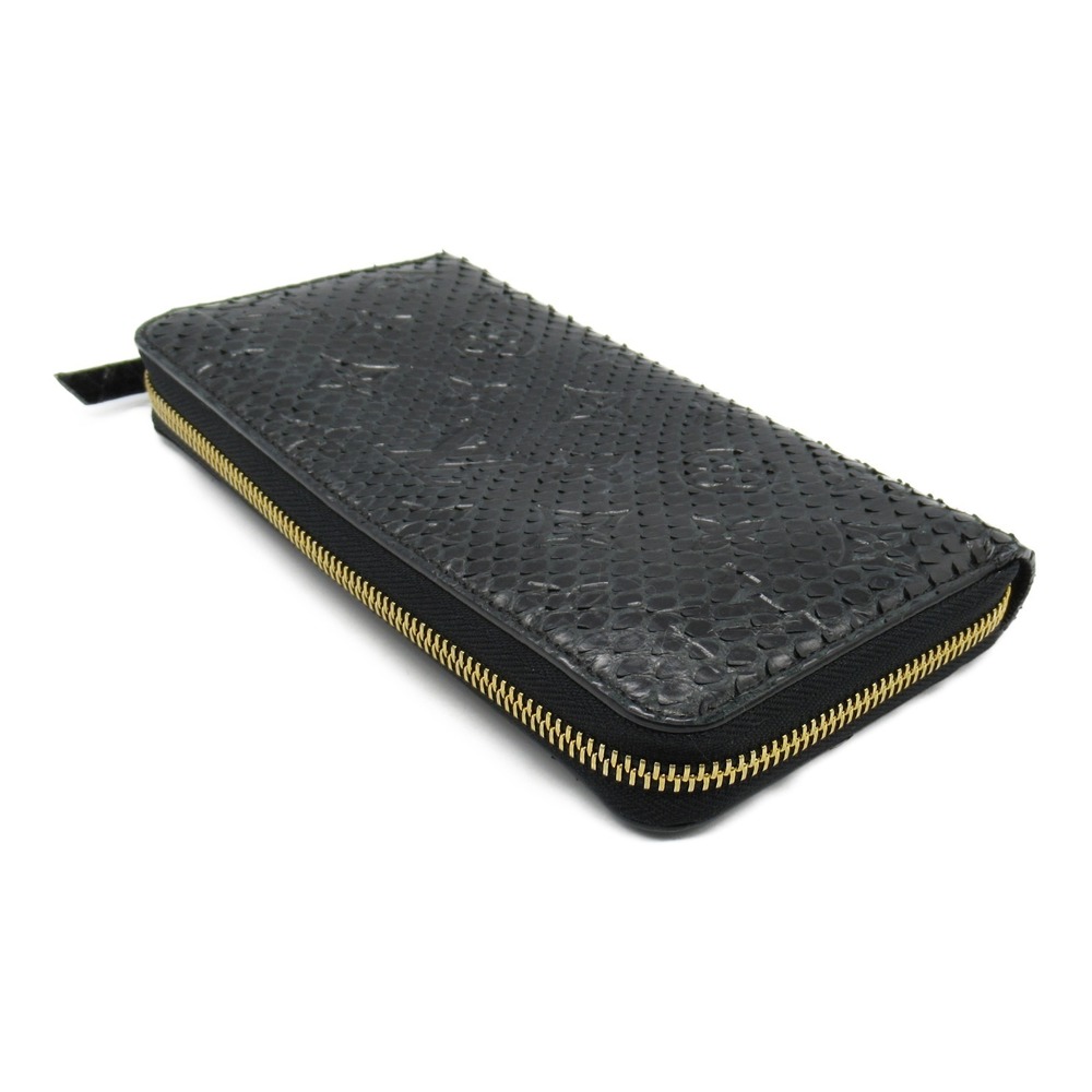 Louis Vuitton Wallet Python Long Leather Zippy Bl… - image 4